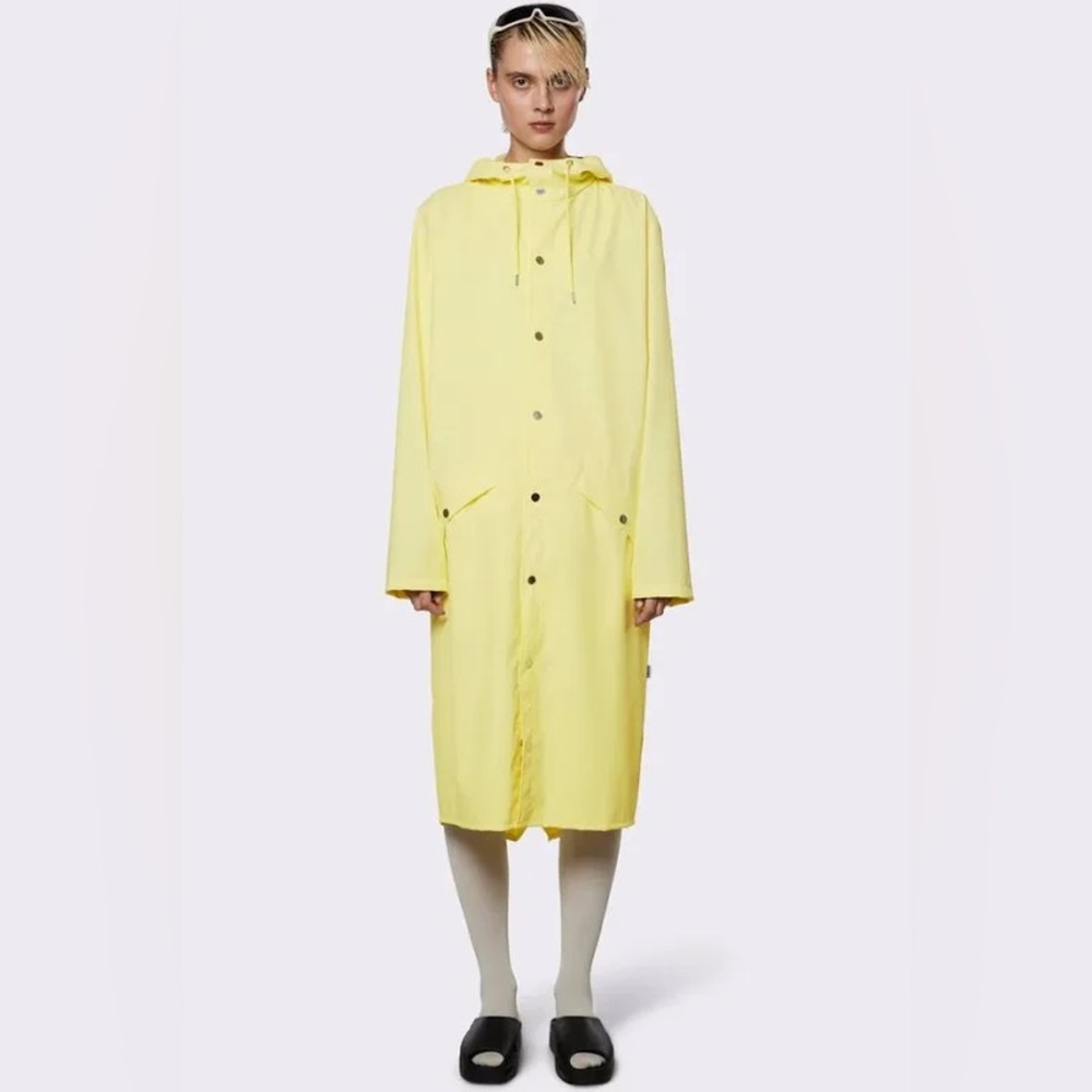 COPY - Rains Unisex Long Waterproof Jacket, color Straw Yellow, Size M, NWT